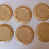 12 assiettes à dessert Sarreguemines "Chaumière"