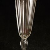 Service of 6 baccarat crystal flutes balustre leg flat odds 1840