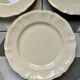 Set de 3 assiettes plates ivoire Digoin Sarreguemines