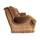 Vintage 3-seater brown velvet sofa - 60s/70s