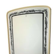 Fifties Rockabilly Mirror Geometric Motif Gold Vintage Design