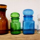 Glass pharmacy jar bottles