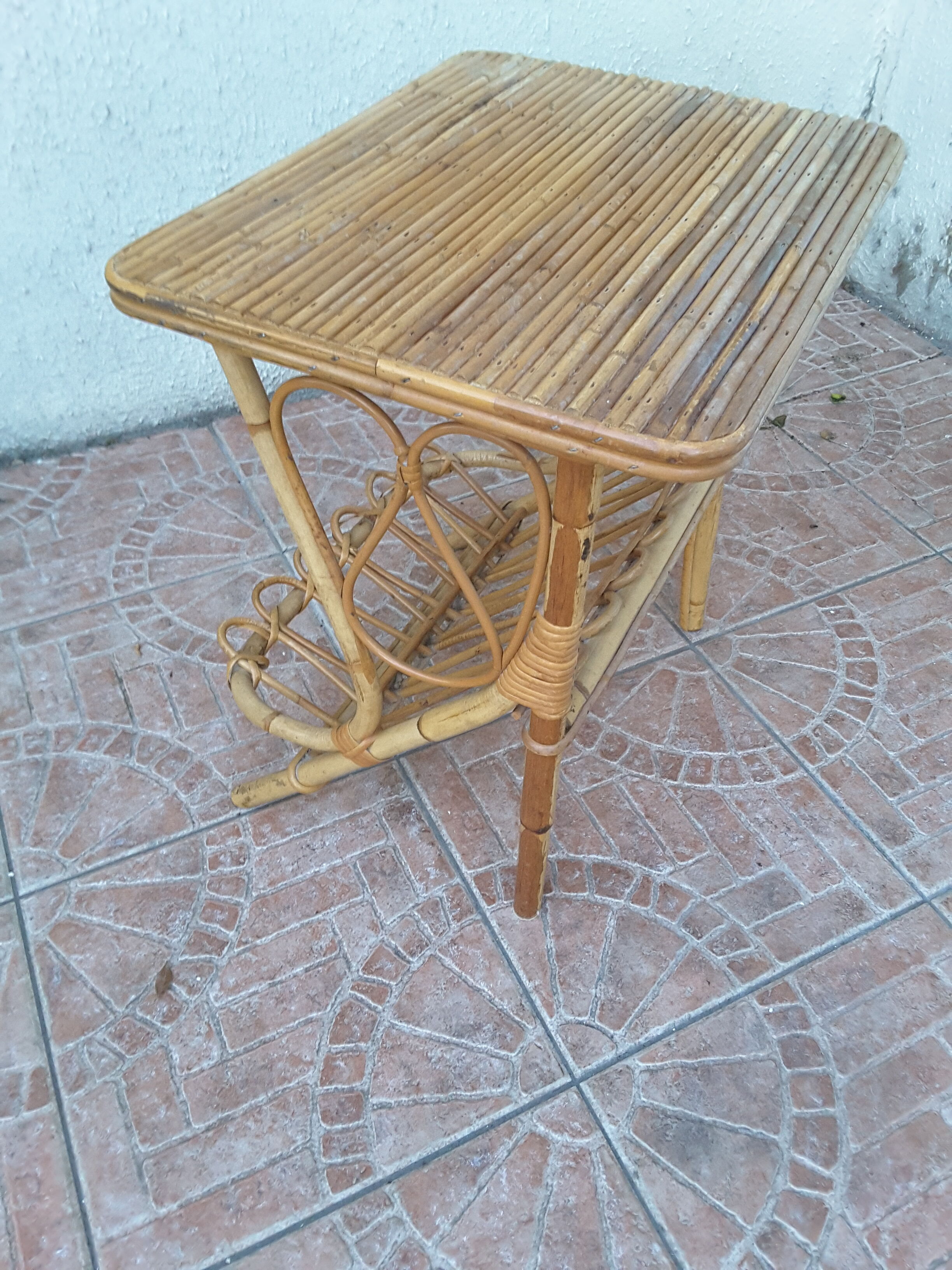 Rattan magazine door