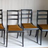4 velvet seat chairs
