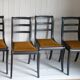 4 velvet seat chairs