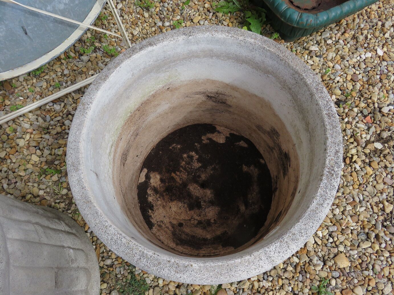 Pair of reconstituted stone planters