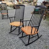 Pair of vintage rocking chairs from the 70s