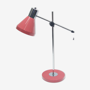 Lampe de table rose des années 1970