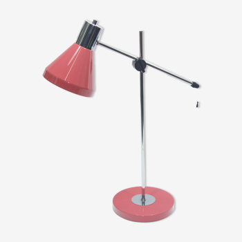 Pink table lamp from the 1970