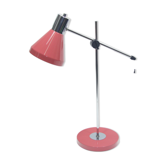 Pink table lamp from the 1970