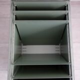 Industrial metal filing cabinet on casters Fidus