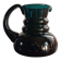 Deep green jug or pitcher with modern design - thick glass