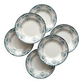 6 Suzanne, Saint Amand and Hamage ironstone soup plates