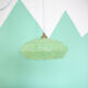 Green clichy glass suspension