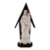 Statuette of the Virgin and Child in porcelain Old Brussels XIX and its niche