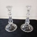 Pair of baccarat candlesticks