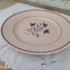 Round dish 30s earthenware K&G Lunéville model Denise