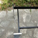 Coffee table in chromed metal and marble 1970