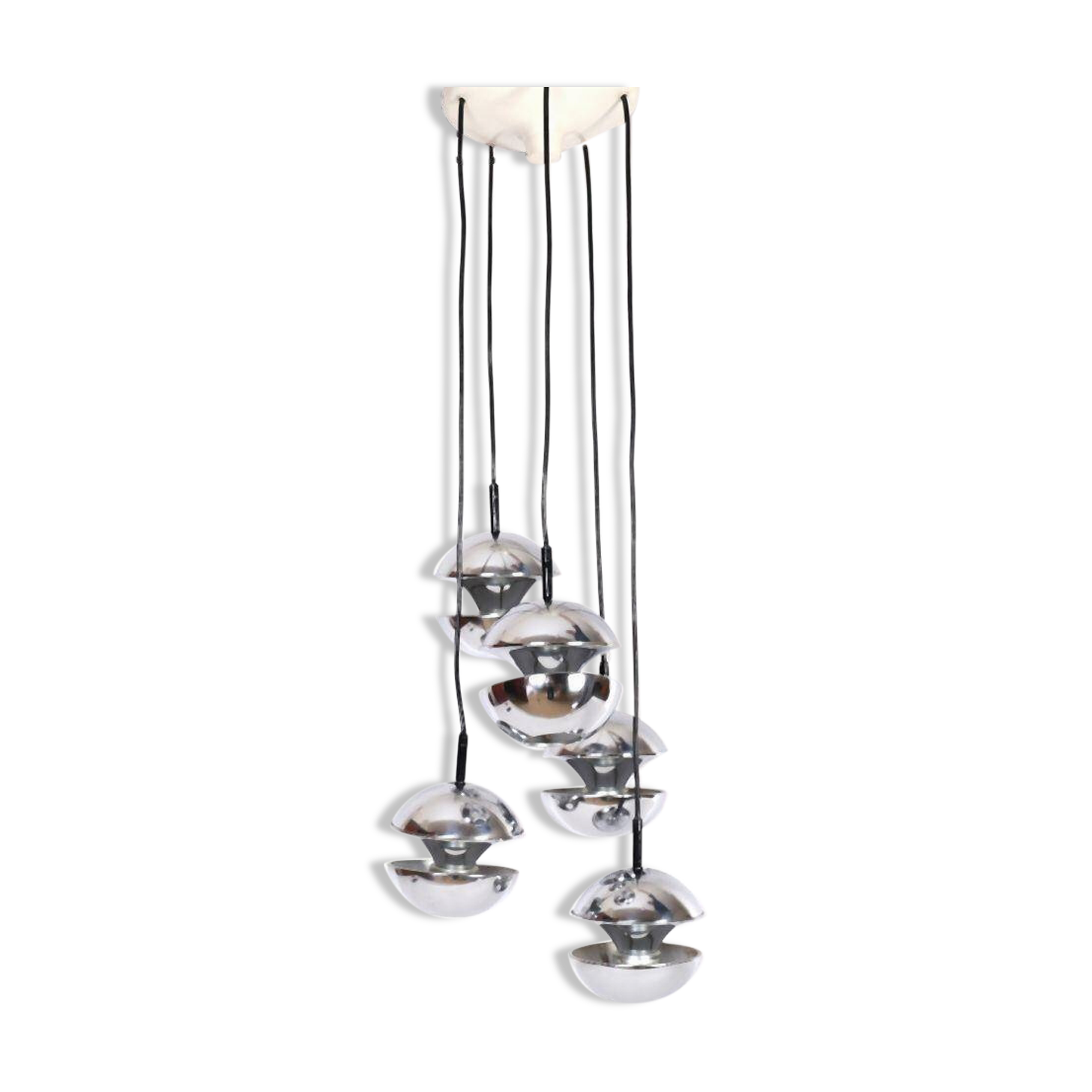 Space Age Kaiser Leuchten ceiling light 1970 living room lamp / pop art ball