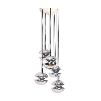 Lustre Space Age Kaiser Leuchten plafonnier 1970 lampe de salon / boule pop art