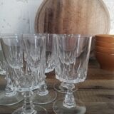 Vintage arc crystal aperitif glasses
