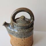 Teapot in pyrite and enameled stoneware signed Pierre Digan in La Borne