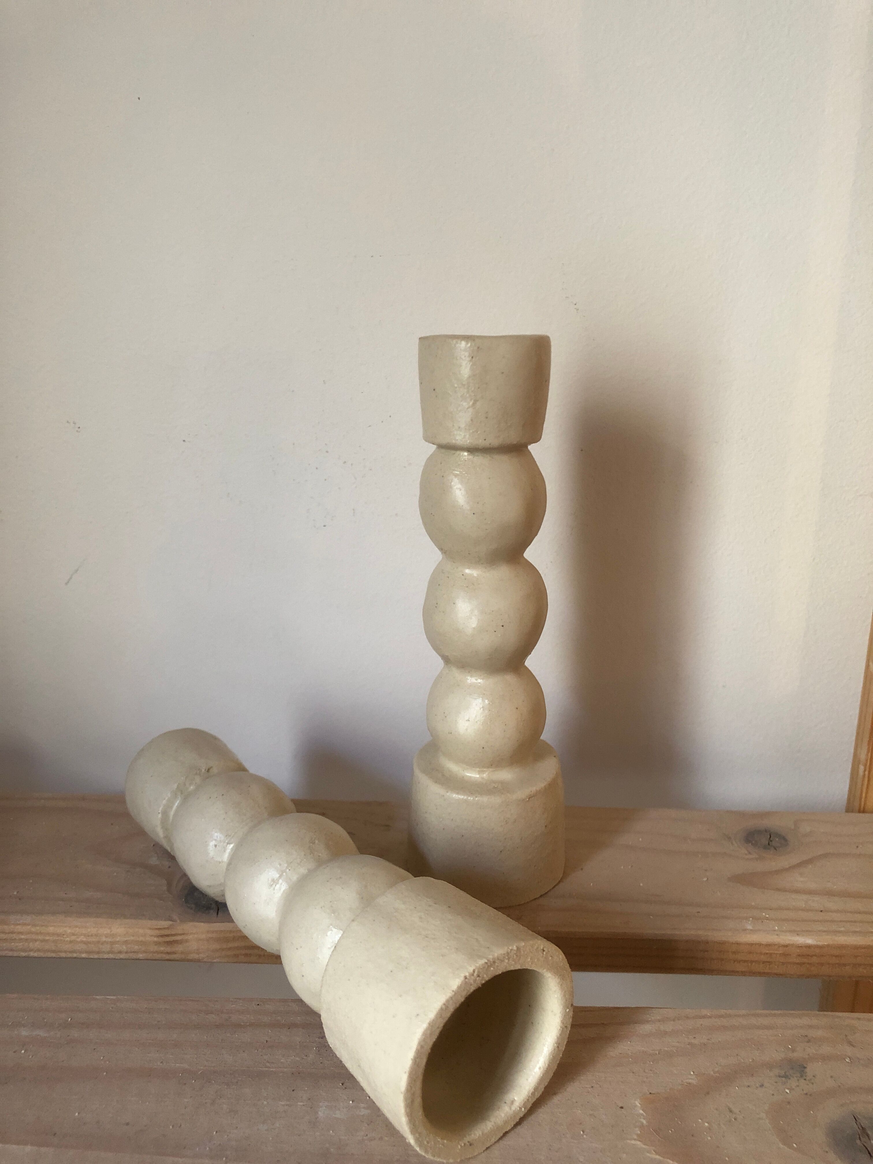 Duo totem candle holder