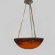 Art Nouveau ceiling-mounted basin pendant light from GV de Croismare, France, 1920s