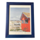 lithograph "Fisherman's hut" signed Henri Deuil