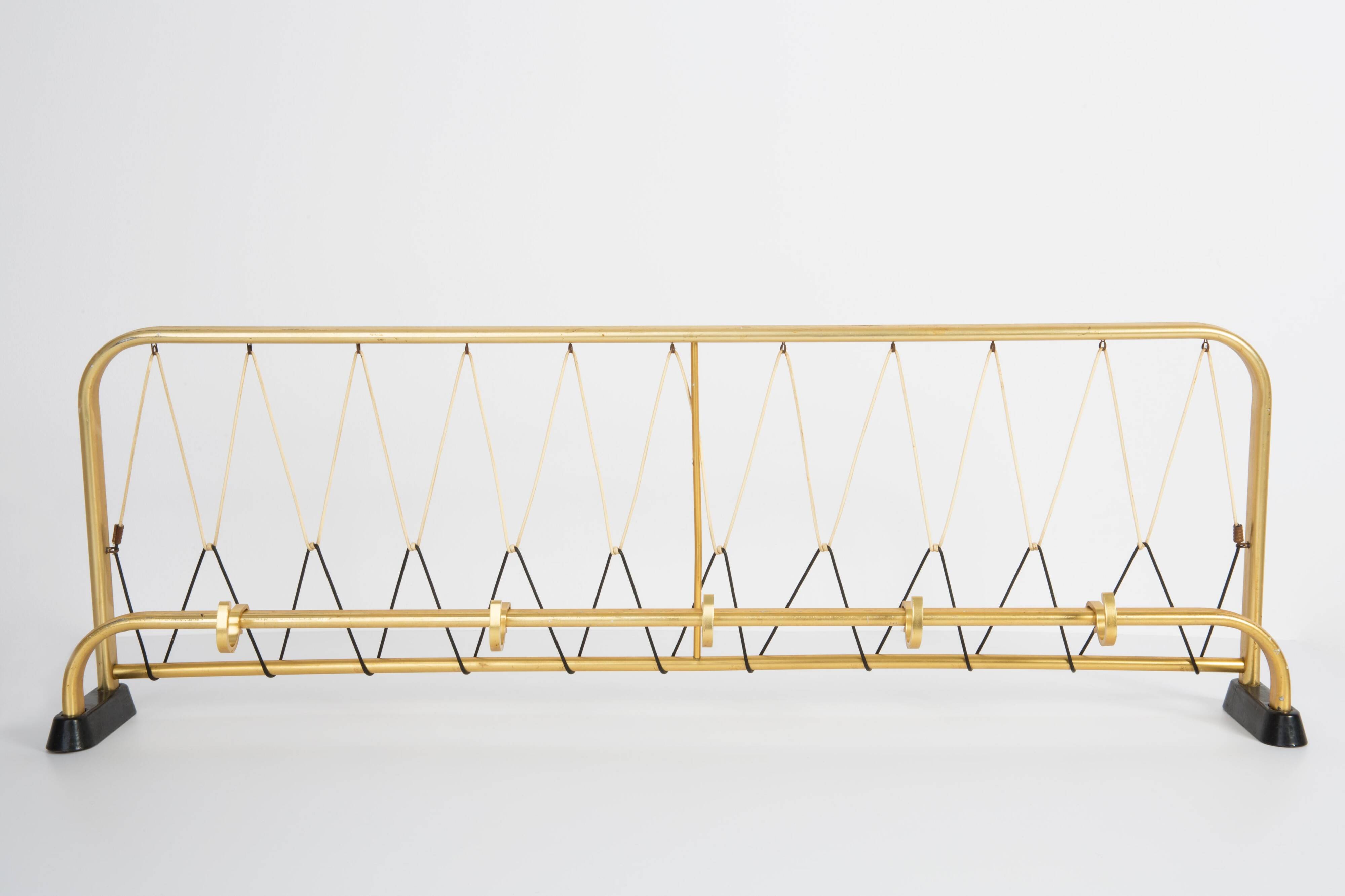 Golden coat rack from the 20th century, Germany, Europe, 1960s.