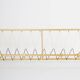 Golden coat rack from the 20th century, Germany, Europe, 1960s.