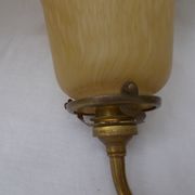 Brass wall light