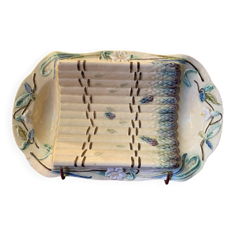 Earthenware asparagus dish