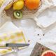 Nappe en gaze de coton upcyclée blanche