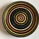 XXL empty target pocket dish in glazed earthenware from Marnaz 1950