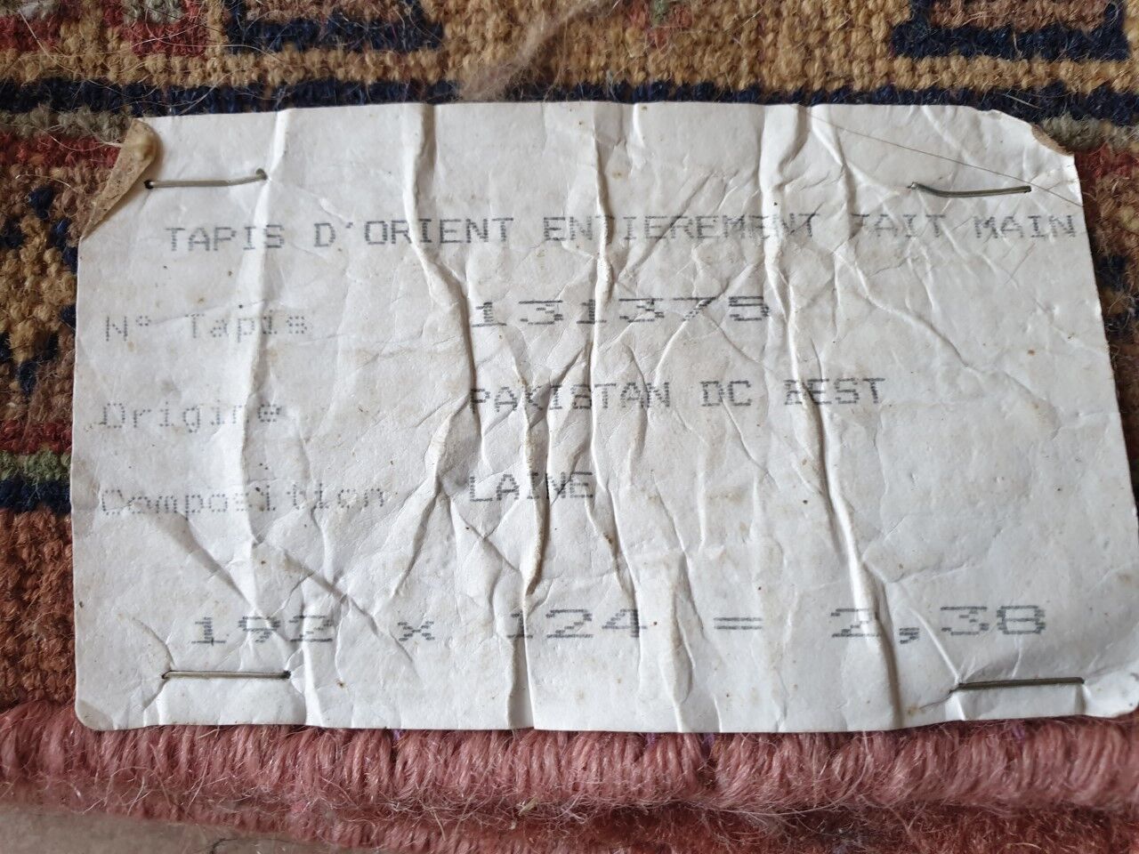 Antique carpet