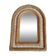 Old vintage rattan mirror