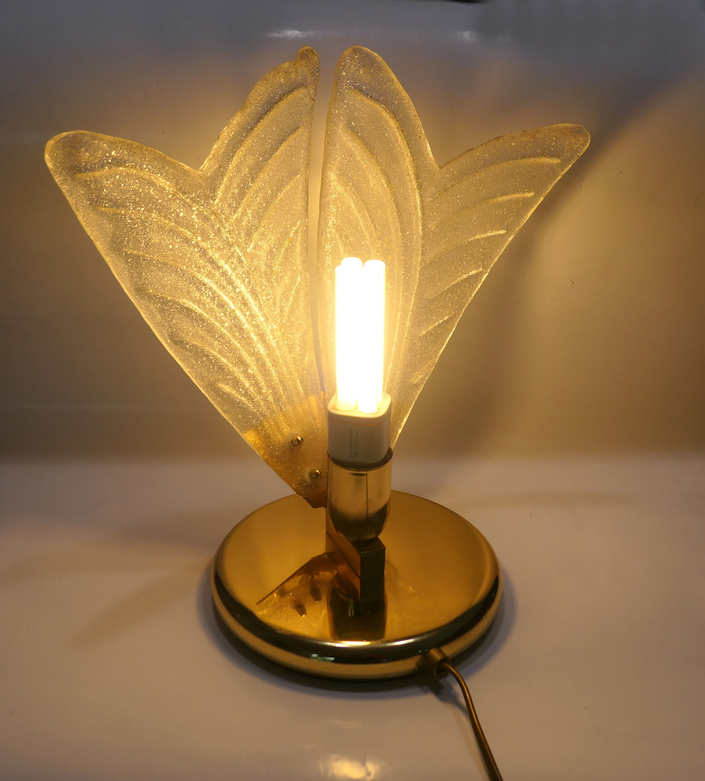Lamp Sorrento Italy Murano Hollywood Regency 1980