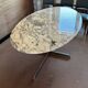 oval Arabescato marble table Roche Bobois Knoll Vintage design