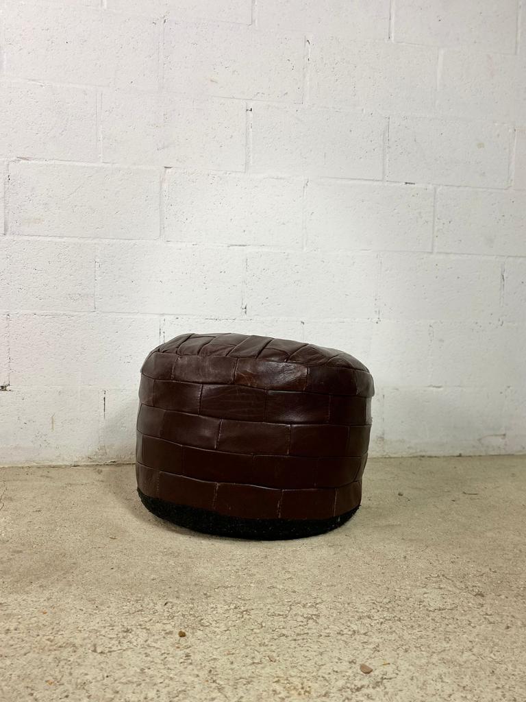 VINTAGE PATCHWORK OTTOMAN / FOOTREST