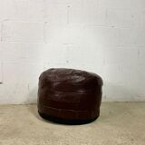 VINTAGE PATCHWORK OTTOMAN / FOOTREST