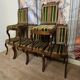 Suite de six chaises d’époque Charles X, en palissandre finement marqueté