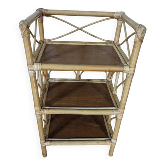 Rattan shelf