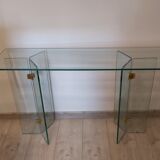 Tempered glass console