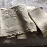 Linen sheet 2 people marked MB