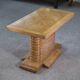 Oak side table attributed to Gaston Poisson, 1960s.