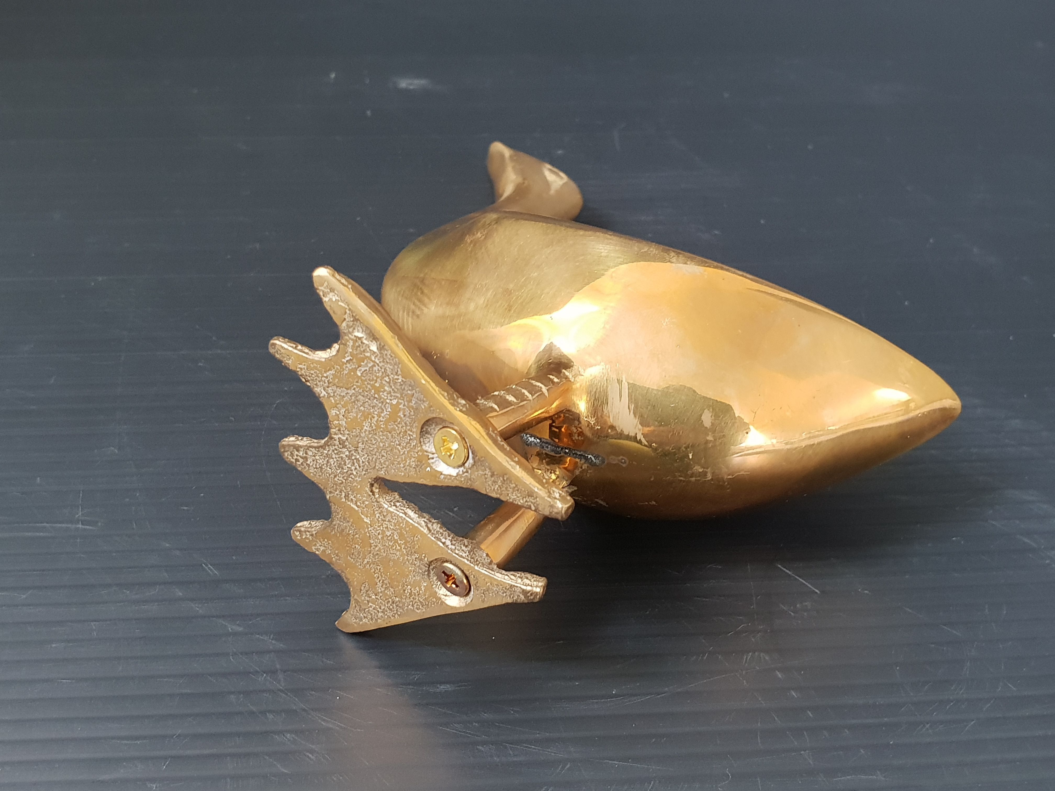 Vintage brass bird, 1970