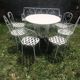 Antique wrought iron garden furniture