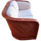 Two-seater sofa in bamboo and rattan by Maugrion for Roche Bobois.