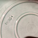 5 old Salins barbotine dessert plates